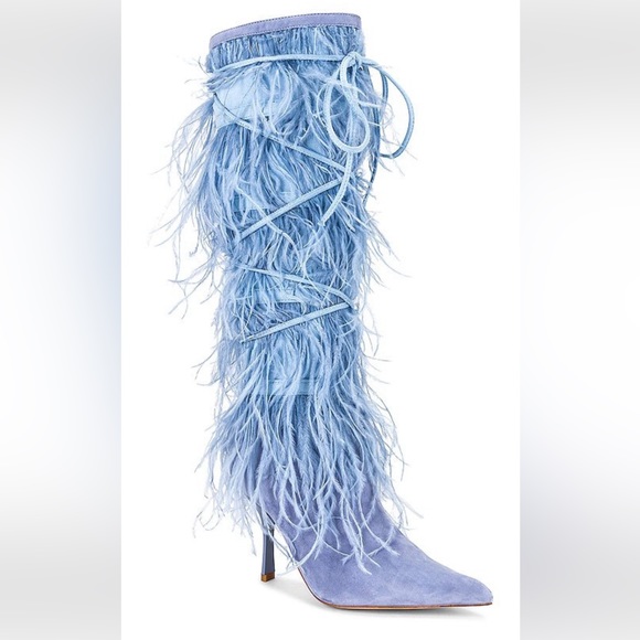 Jeffrey Campbell Shake Ya Boot- Baby Blue Size 7.5 Worn Once - Picture 2 of 6